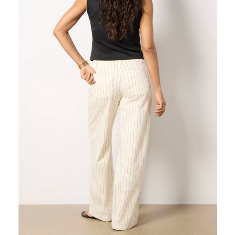 Sanctuary Arden Wide Leg Striped Pants | Sz 29, Black White NWT - Picture 8 of 11